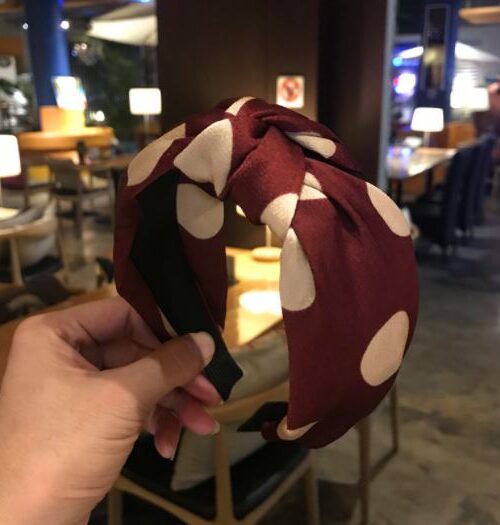 Brown - Polka Headband